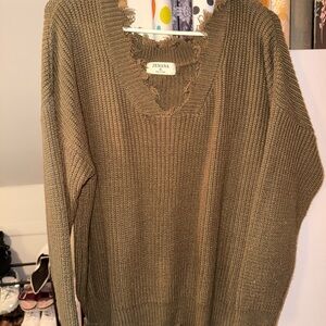 Zenana Outfitters Olive Sweater